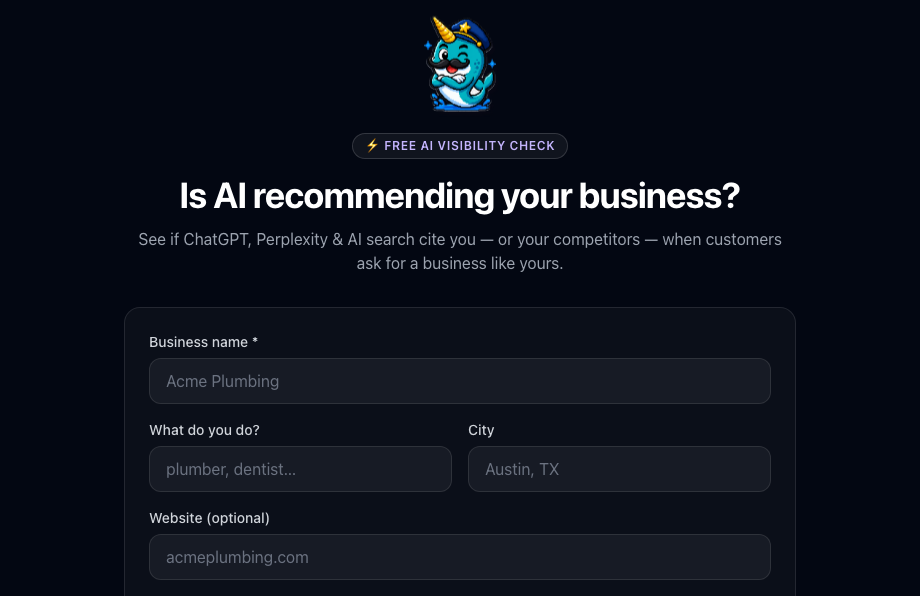 CitePin free AI visibility checker